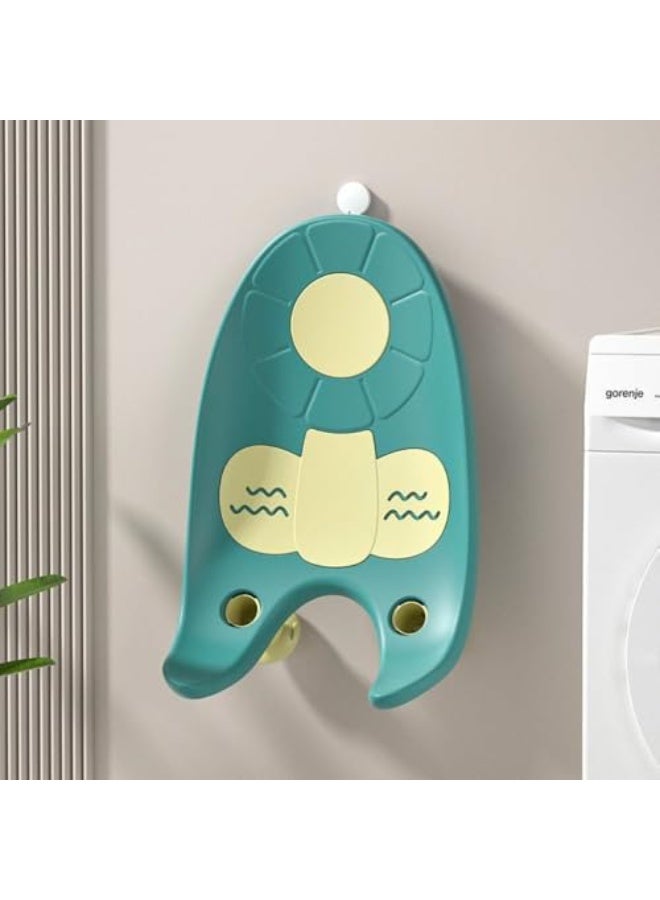 ترتيس مقعد استحمام للأطفال من Turtees® مزود بكؤوس شفط قوية | دعامة استحمام غير قابلة للانزلاق للرضع | مقعد استحمام للأطفال من مطاط TPE ناعم | كرسي استحمام قابل للتعليق على الحائط للأطفال الصغار (النمط 4) - Image 2